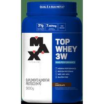 Top Whey 3w Whey Protein 900g Max Titanium Mais Performance Concentrado Isolado Hidrolisado