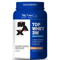 Top Whey 3w Whey Protein 900g Max Titanium Mais Performance Concentrado Isolado Hidrolisado