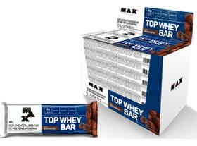 Top Whey Bar Caixa Com 12 Unidades Max Titanium Sabor Brigadeiro
