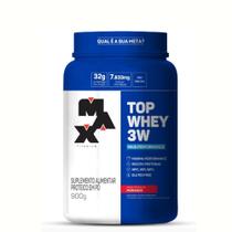 Top Whey Mais Performance Morango - 900g - Max Titanium