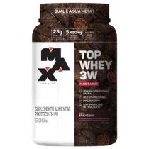 Top Whey Mais Sabor Brigadeiro - 900g - Max Titanium Top Whey Mais Sabor Brigadeiro - 900g - Max Titanium