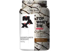 Top Whey Mais Sabor Cookies Cream - 900g - Max Titanium