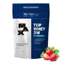 Top Whey Protein 3w Performance Morango 1,8kg Max Titanium