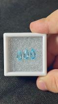 Topázio Azul Facetado Trio Gota 5x10mm - 3 Pedras Topázio Azul Facetado Trio Gota 5x10mm - 3 Pedras