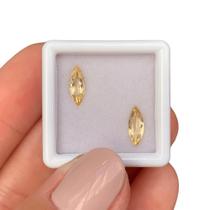 Topázio Imperial Amarelo Navete Par 1,20ct Topázio Imperial Amarelo Navete Par 1,20ct