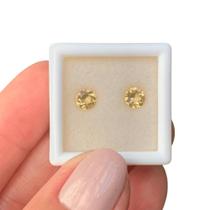 Topázio Imperial Amarelo ø5mm Par 1,03ct