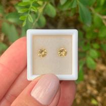 Topázio Imperial Amarelo ø5mm Par 1,03ct