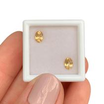 Topázio Imperial Amarelo Oval Par 0,85ct (1)