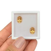 Topázio Imperial Amarelo Oval Par 5,11ct Topázio Imperial Amarelo Oval Par 5,11ct