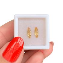 Topázio Imperial Gota Par 0,98ct (2) Topázio Imperial Gota Par 0,98ct (2)