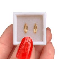 Topázio Imperial Lágrima Par 0,90ct (2)