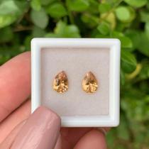 Topázio Imperial Laranja Oval Par 1,56ct Topázio Imperial Laranja Oval Par 1,56ct