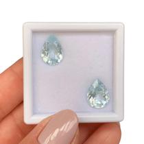 Topázio Incolor Gota Par 8,41ct