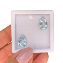 Topázio Incolor Gota Par 8,45ct