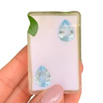 Topázio Sky Azul Gota Par 13,54ct Topázio Sky Azul Gota Par 13,54ct