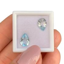 Topázio Sky Azul Gota Par 2,73ct Topázio Sky Azul Gota Par 2,73ct