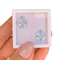 Topázio Sky Azul Gota Par 9,51ct Topázio Sky Azul Gota Par 9,51ct