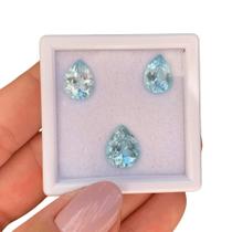 Topázio Sky Azul Gota SET 9,47ct Topázio Sky Azul Gota SET 9,47ct