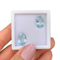 Topázio Sky Azul Oval Par 9,96ct Topázio Sky Azul Oval Par 9,96ct