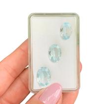 Topázio Sky Azul Oval SET 12,12ct