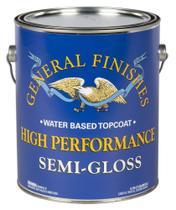 Topcoat General Finishes de alto desempenho à base de água 3,78 L