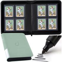 Toploader Binder D DACCKIT contém 128 cartões modelo A verde