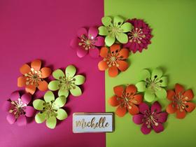 Topo com flores Com Nome