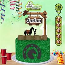 Topo de bolo Bolofofo (tema 1) + 20 Tags para aniversário