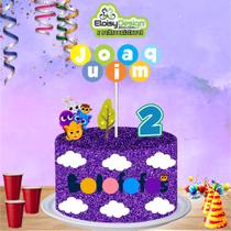 Topo de bolo Bolofofo (tema 2) para aniversário