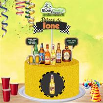 Topo de bolo Boteco (tema 1) para aniversário