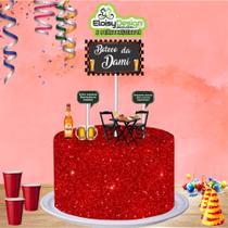 Topo de bolo Boteco (tema 2) para aniversário