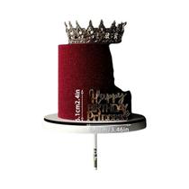 Topo De Bolo De Aniversário Para Meninas Em Acrílico, Feliz Aniversário Rainha Princesa, Decoração