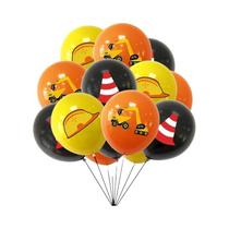 Topo De Bolo De Aniversário Para Meninos Com Tema De Construção: Escavadeira, Guindaste, Trator - Topo De Bolo De Aniversário Para Meninos Com Tema De Construção: Escavadeira, Guindaste, Trator -