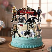Topo De Bolo Festa Aniversario Como Treinar Seu Dragão