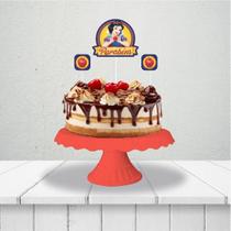 Topo de bolo festa Branca de Neve Decoração Aniversário