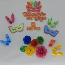 Topo De Bolo Festa Carnaval Personalizado