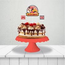 Topo de bolo festa Minnie Decoração Aniversário completo 3pç