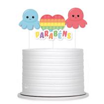 Topo de bolo Fidget Toys Aniversário - CROMUS