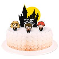 Topo de Bolo Harry Potter Kids - 4 Itens