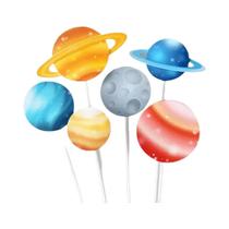 Topo De Bolo Infantil Astronauta Foguete Planeta Espaço Estrela Decoração Festa Chá De Bebê Topo De Bolo Infantil Astronauta Foguete Planeta Espaço Estrela Decoração Festa Chá De Bebê