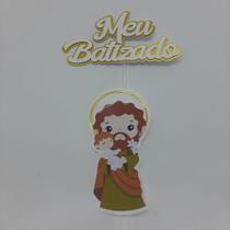 Topo de Bolo Meu Batizado
