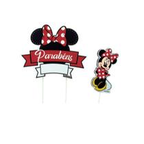 Topo De Bolo - Minnie Mouse 1 - 2 unidades - Grintoy - Rizzo