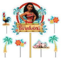 Topo de Bolo - Moana - 1 unidade - Piffer - Rizzo Topo de Bolo - Moana - 1 unidade - Piffer - Rizzo