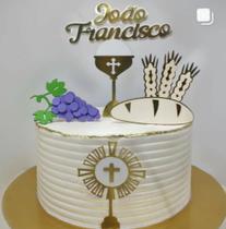 Topo de Bolo Primeira Eucaristia Comunhão Topo de Bolo Primeira Eucaristia Comunhão