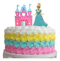 Topo De Bolo Princesa Cinde Topper De Bolo De Plástico Festa
