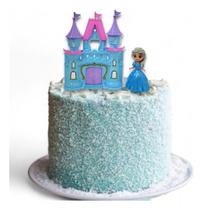 Topo De Bolo Princesa Do Gelo Topper De Plástico Festa