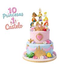 Topo De Bolo Princesas Branco Princesas