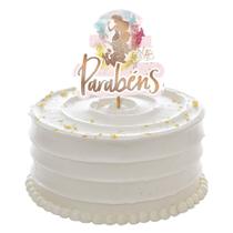 Topo de Bolo Princesas Parabéns Topo de Bolo Princesas Parabéns