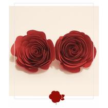 Topo de Bolo Rosas Marsala M - 2 unidades - Amora - Rizzo