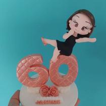 Topo de bolo tema idoso